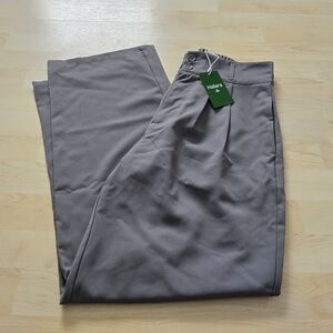 HALARA Taupe Wide-Leg Trousers